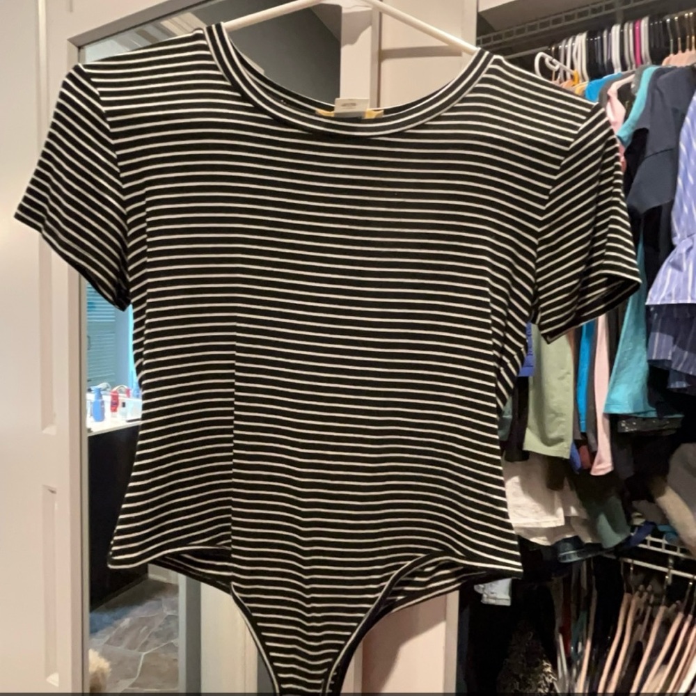 Boutique stripped bodysuit. Worn twice. Size medium.